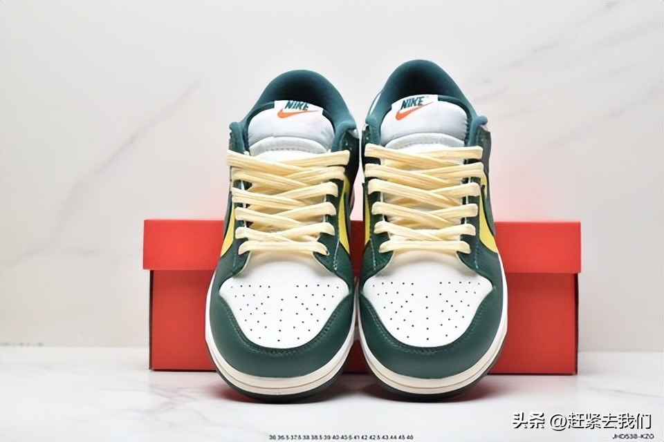 sblowdunk低帮板鞋细节,巴西配色sbdunk