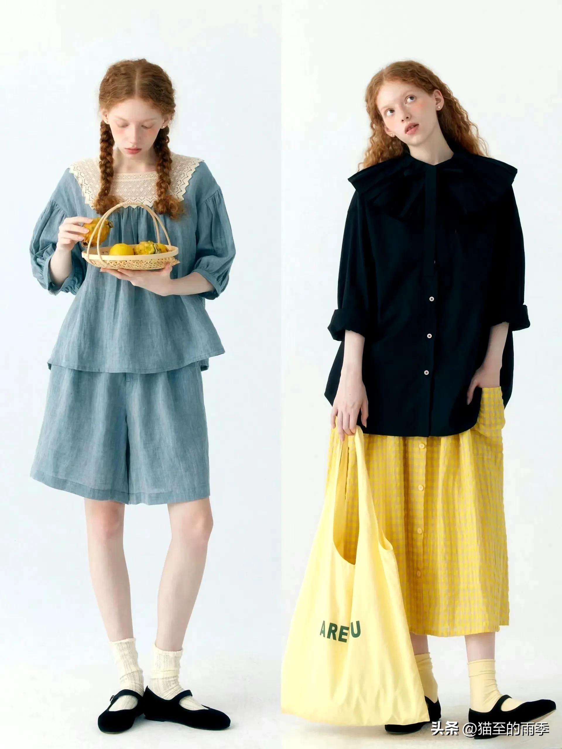 分享。PIGGIEPIGGIE本土小众品牌丰富多彩的可爱日系元气少女穿搭​​​