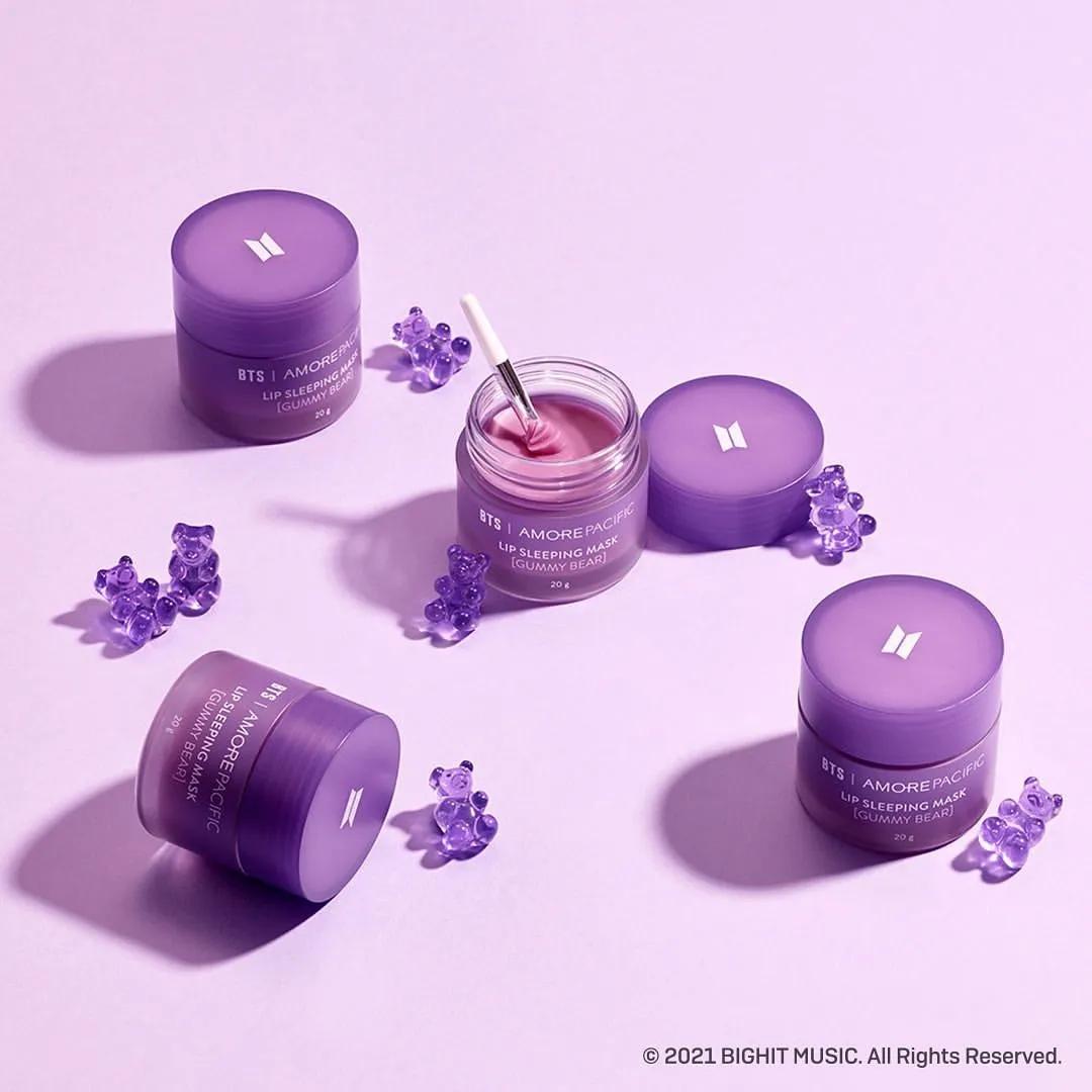 兰芝携手BTS推出联名限量唇膜