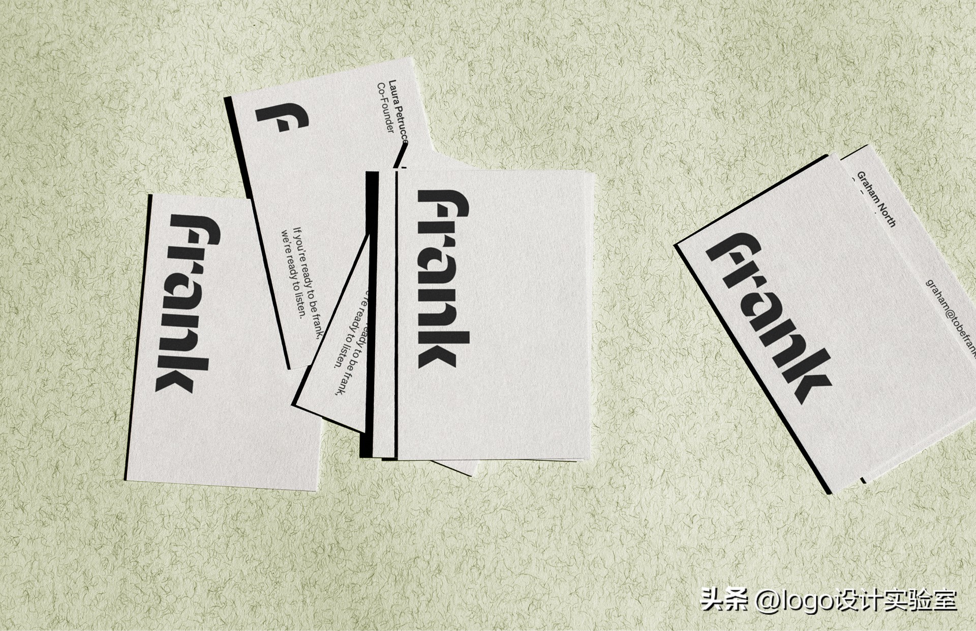 Frank创意代理商logo设计via:ElenaMiska