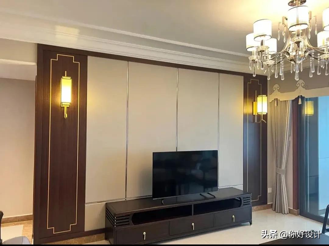 二十多款新中式现代背景墙,二十款木格栅电视背景墙分享