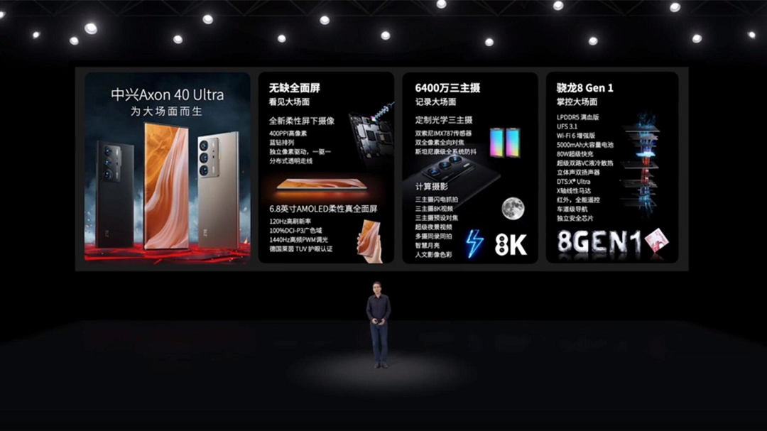 手机的“直板旗舰终极形态”长啥样？中兴Axon40Ultra给出了答案