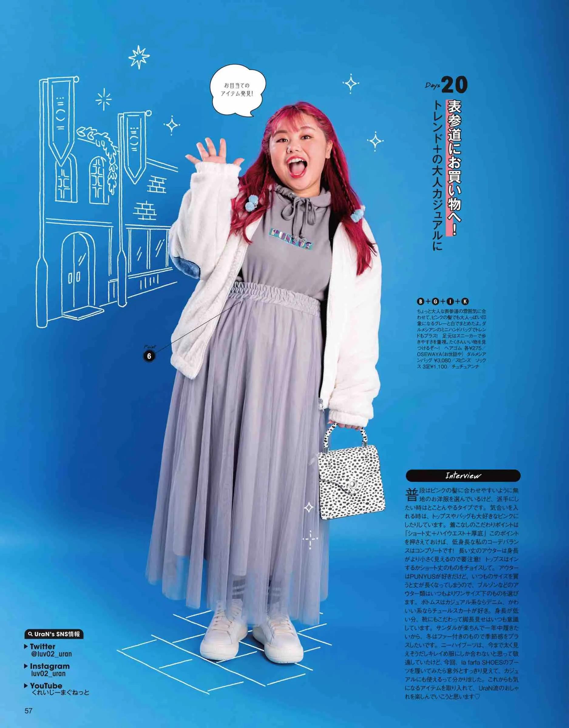 日本微胖女生时尚杂志《lafarfa》2022/1月刊