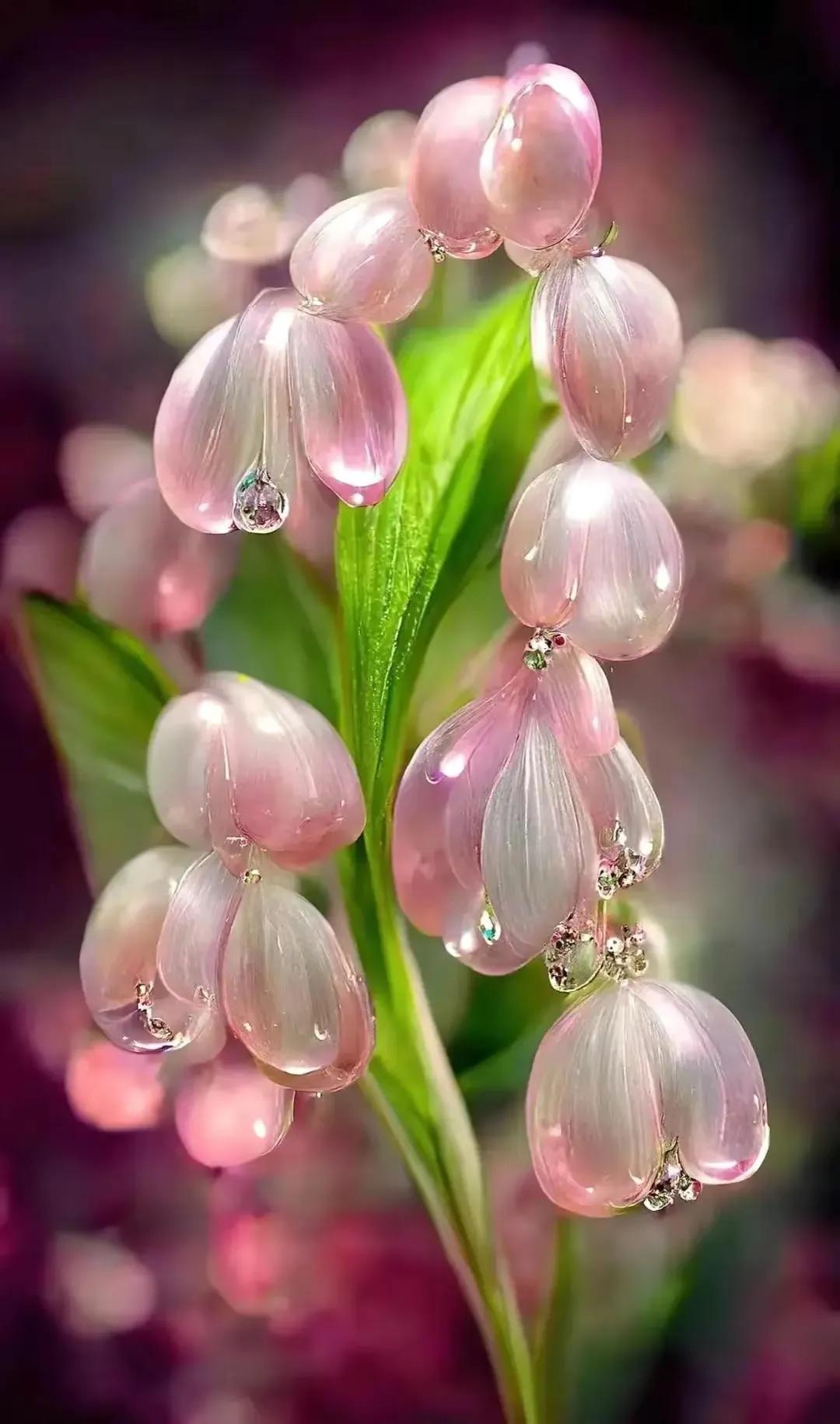 晶莹剔透的水晶花,超美丽的水晶花图片