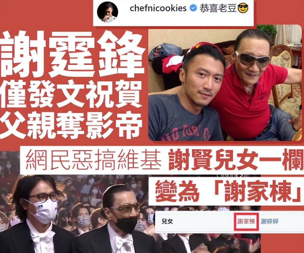 谢贤对张柏芝的宠爱,港媒曝谢贤和张柏芝