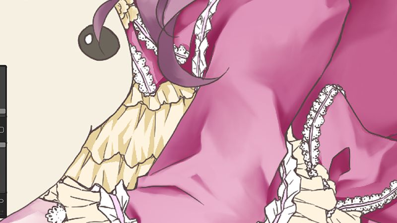 花边褶皱怎么画,procreate褶皱花边