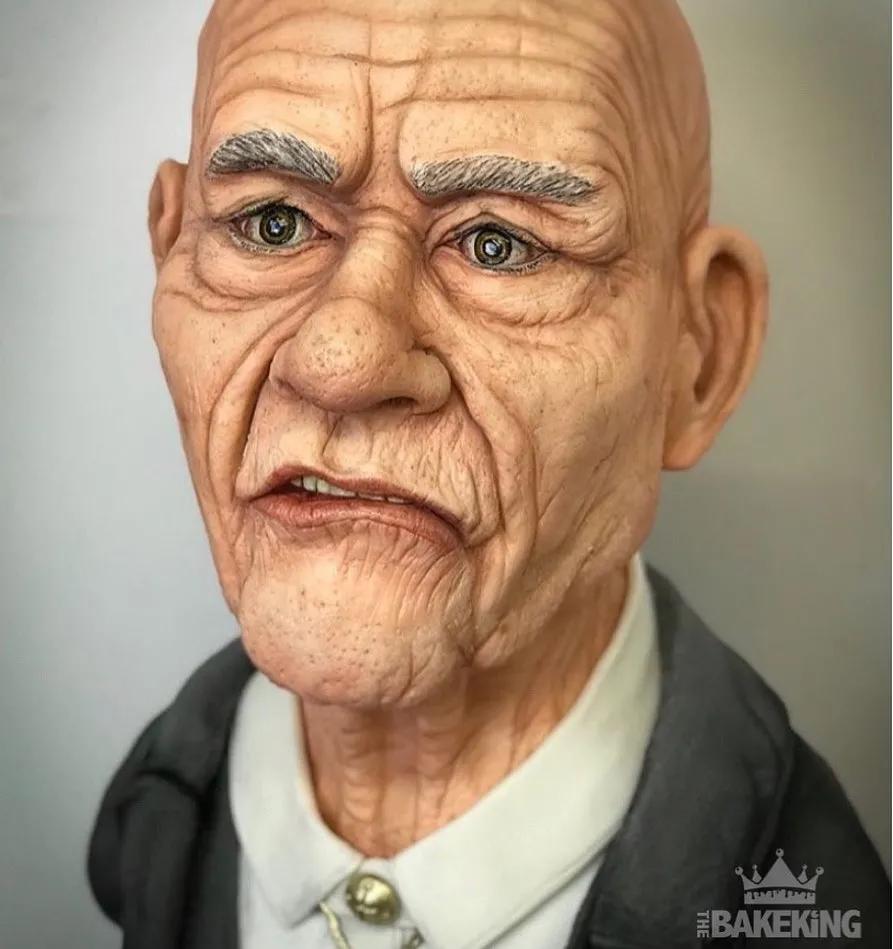 外国小哥制作魔法蛋糕,人体模型蛋糕