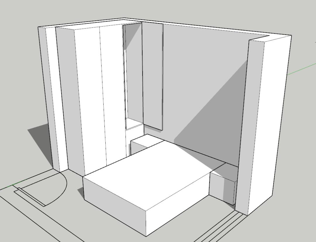 床头柜挡衣柜的3种解决方案,床头柜挡着衣柜门怎么后期补救