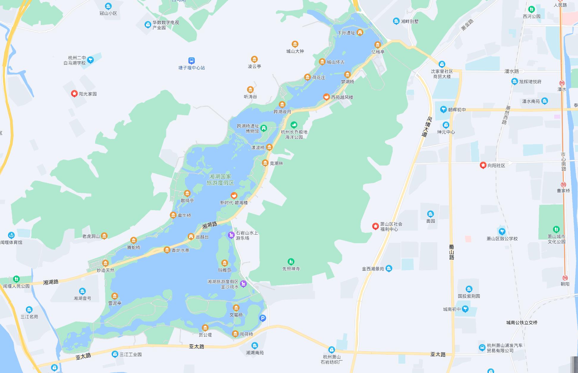 杭州湘湖步行最佳路线,杭州湘湖哪里值得骑行