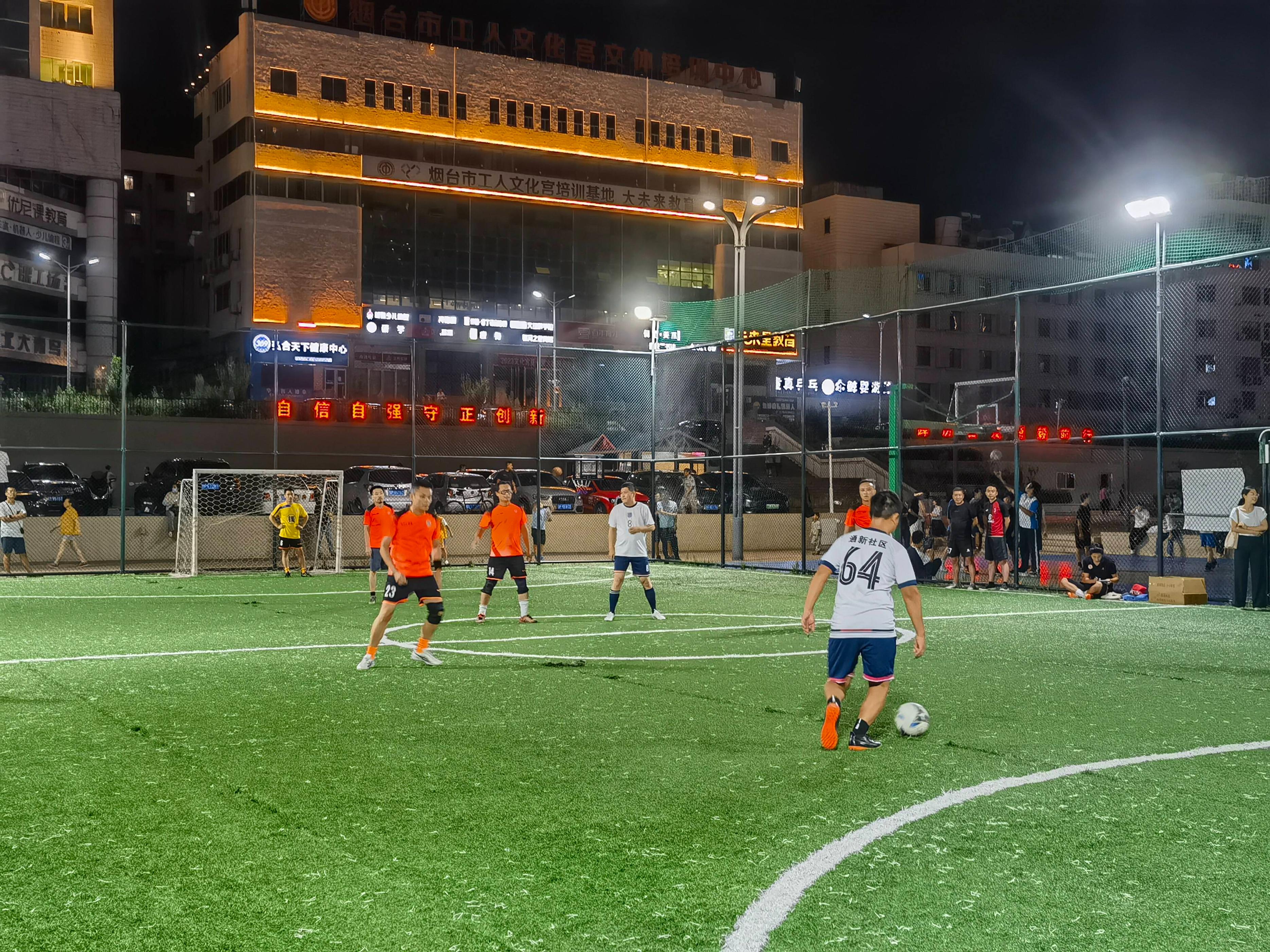 芝罘首届社区足球赛圆满收官,烟台芝罘区广场比赛