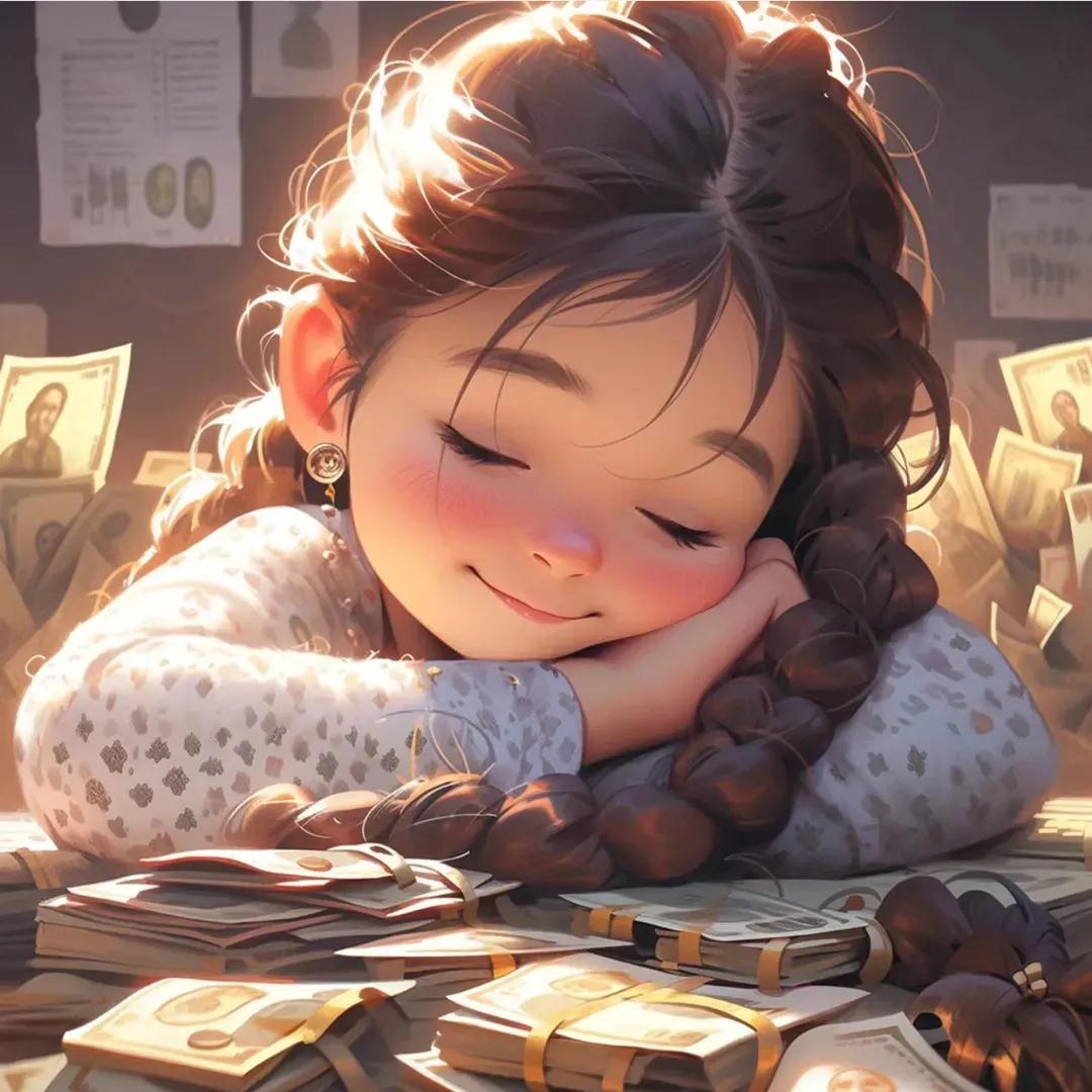 搞钱的小孩头像,搞钱萌娃头像系列