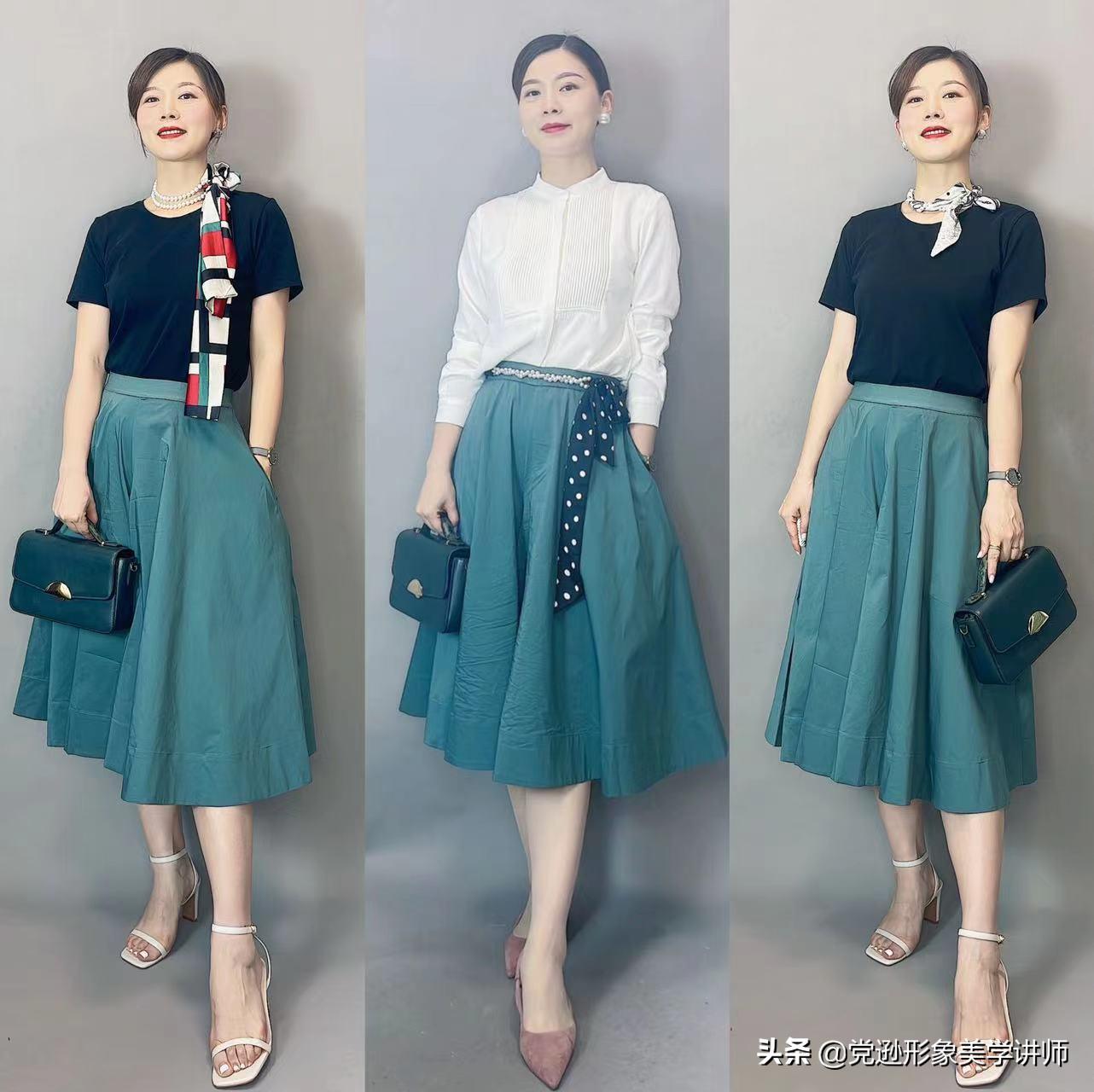 珍珠与丝巾碰撞，不负四月的美