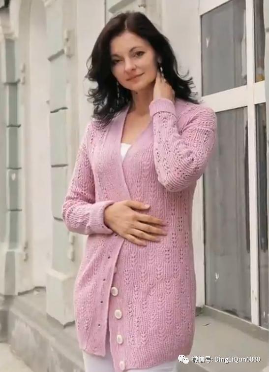 针织花样中老年,中老年春季8分袖针织