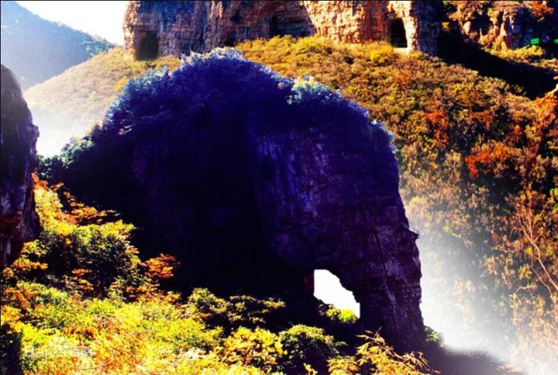 老象峰景区春季,老象峰看桃花