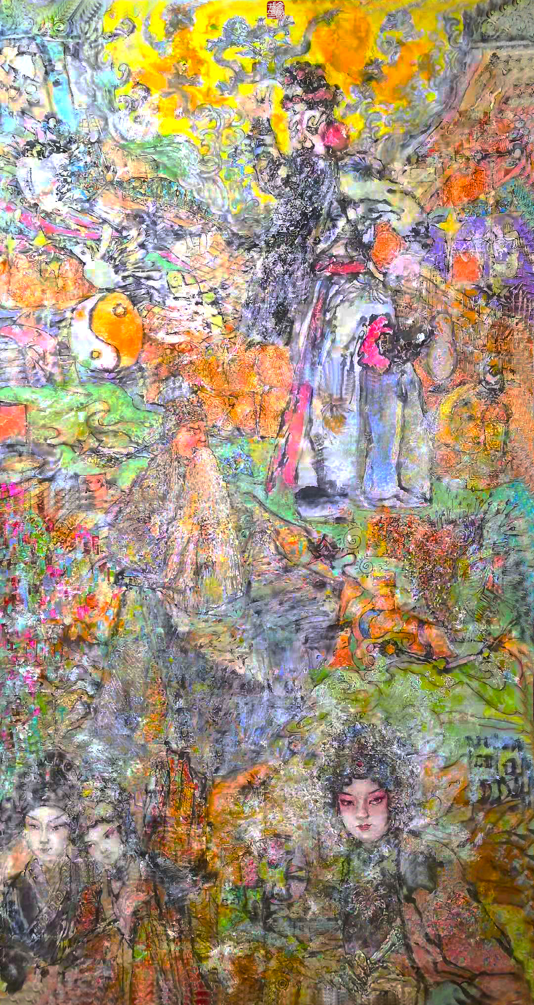 *坐静**夏夜听鸣蝉——余国城壬寅年初夏水墨画新作欣赏