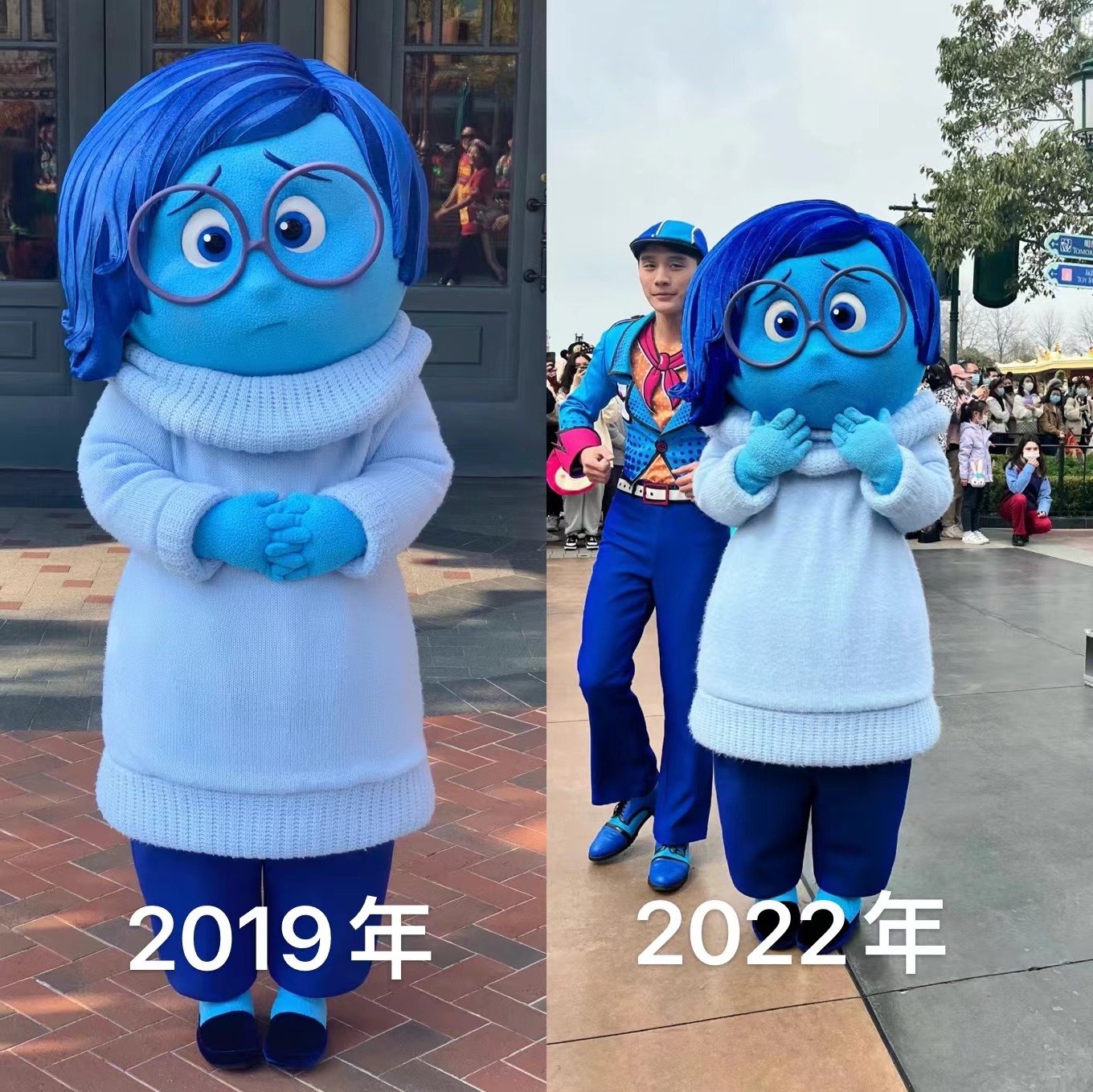 又丧又真诚？迪士尼形象忧忧被迫营业惹人怜，打工人狠狠共情