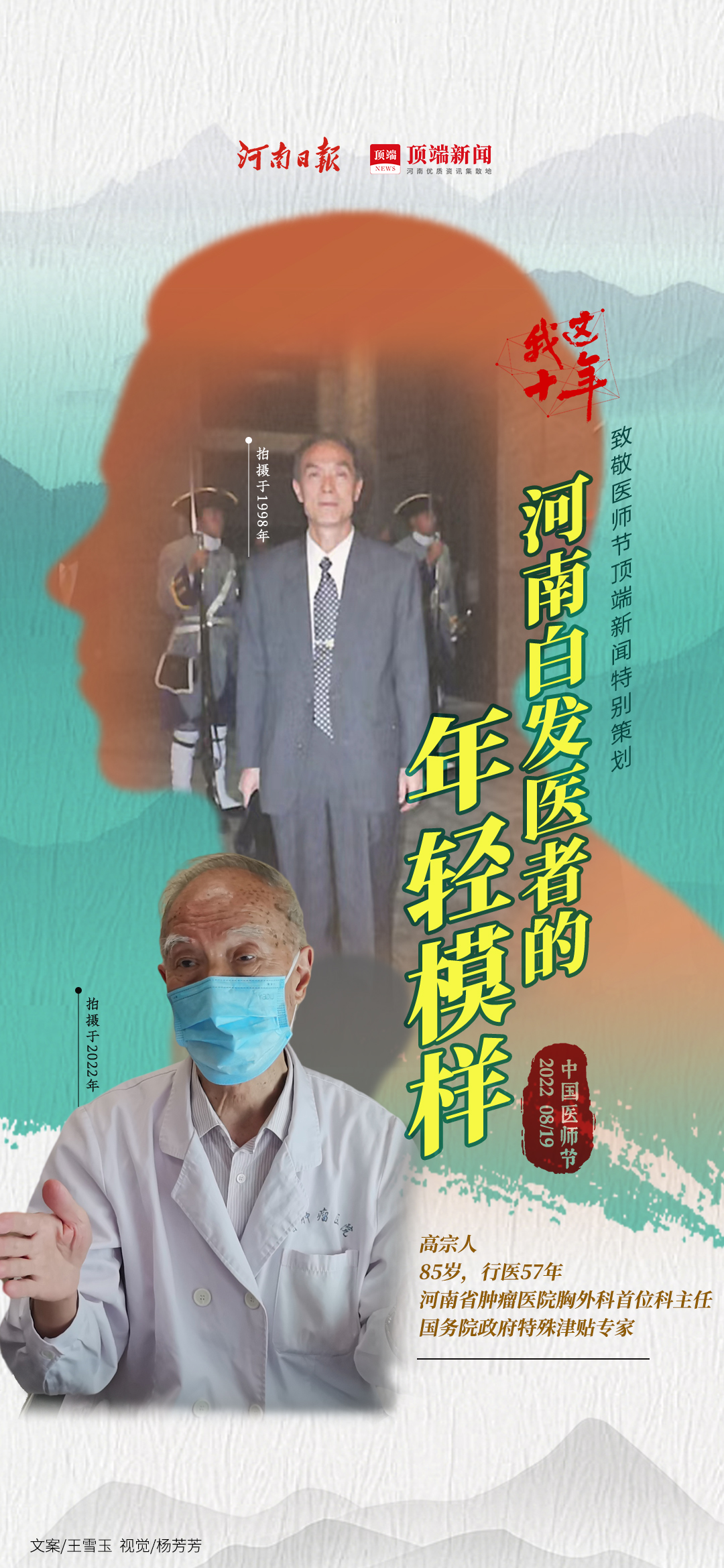 年轻白发医生背影,白发医者