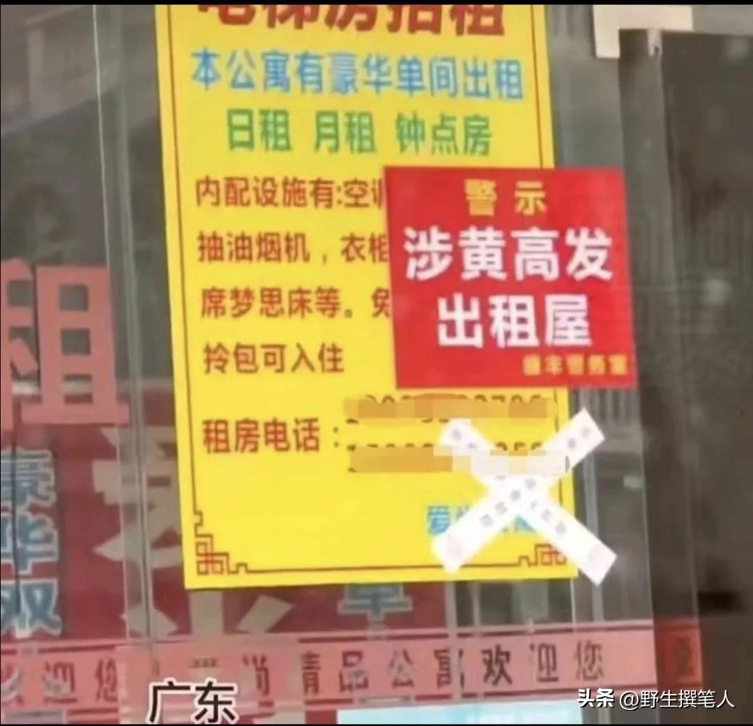 公寓被贴涉黄高发出租屋,对禁黄是真有用还是博噱头?结果很炸裂