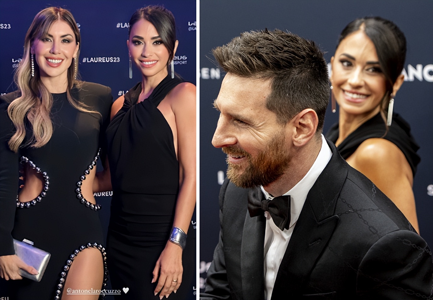 安东内拉陪梅西领奖,安东内拉晒梅西陪滑雪