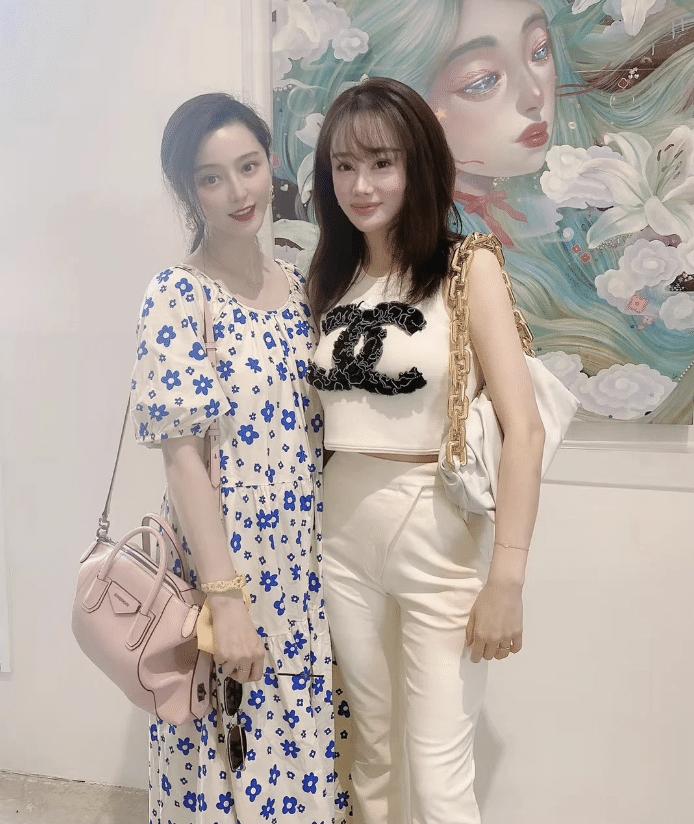 范冰冰穿连衣裙现身手上戒指抢眼,范冰冰现身机场秀红宝石戒指