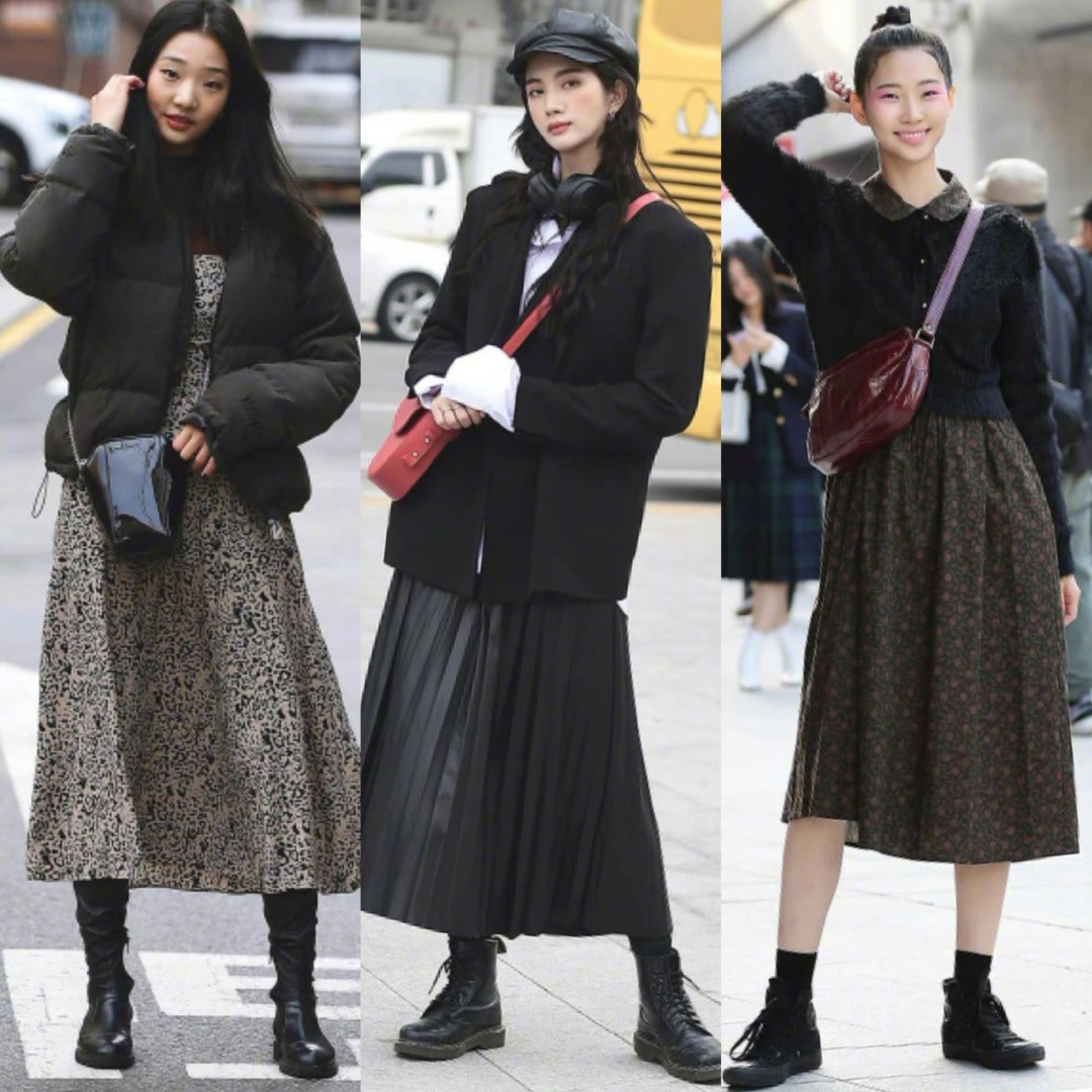 韩国女士裙子穿搭所有过程,韩系穿搭纱裙子