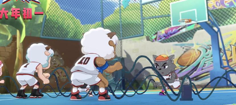 虎翼阿伦艾弗森crossover,喜羊羊之筐出未来致敬篮球名场面