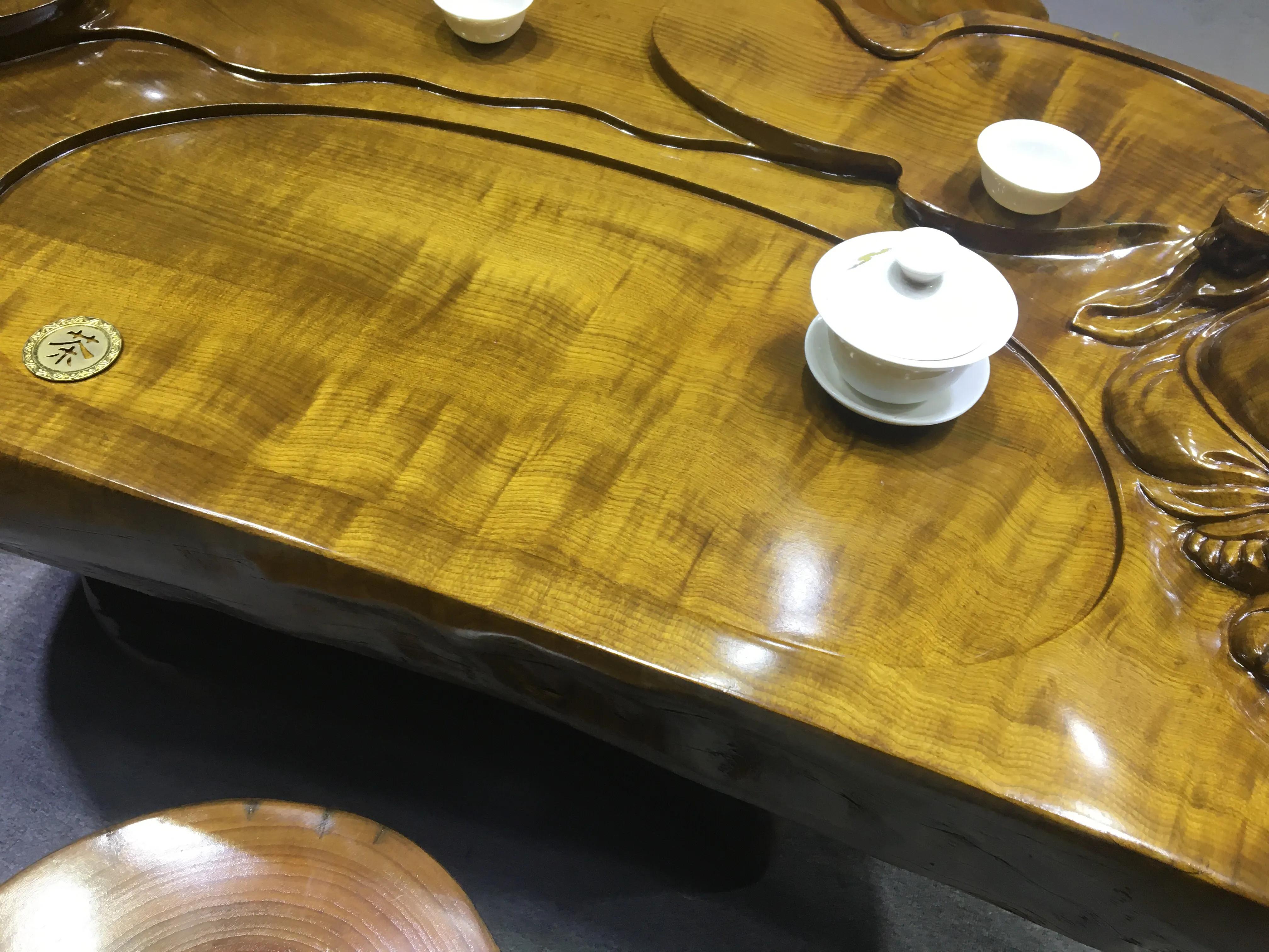 金丝楠木根雕大茶几价格,楠木茶几桌实木雕刻