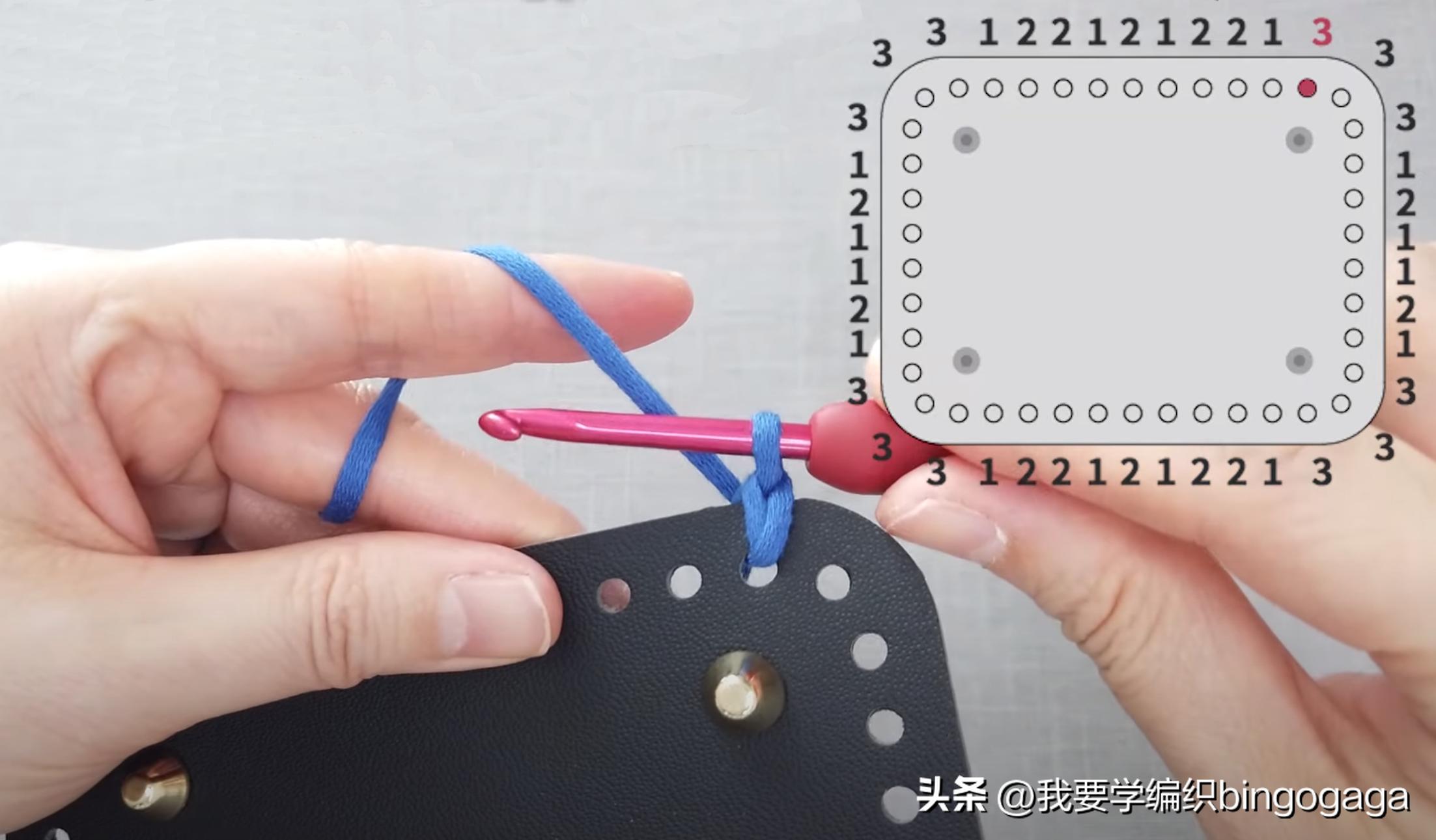 经典棋盘格元素编织包图解,棋盘格包包的线