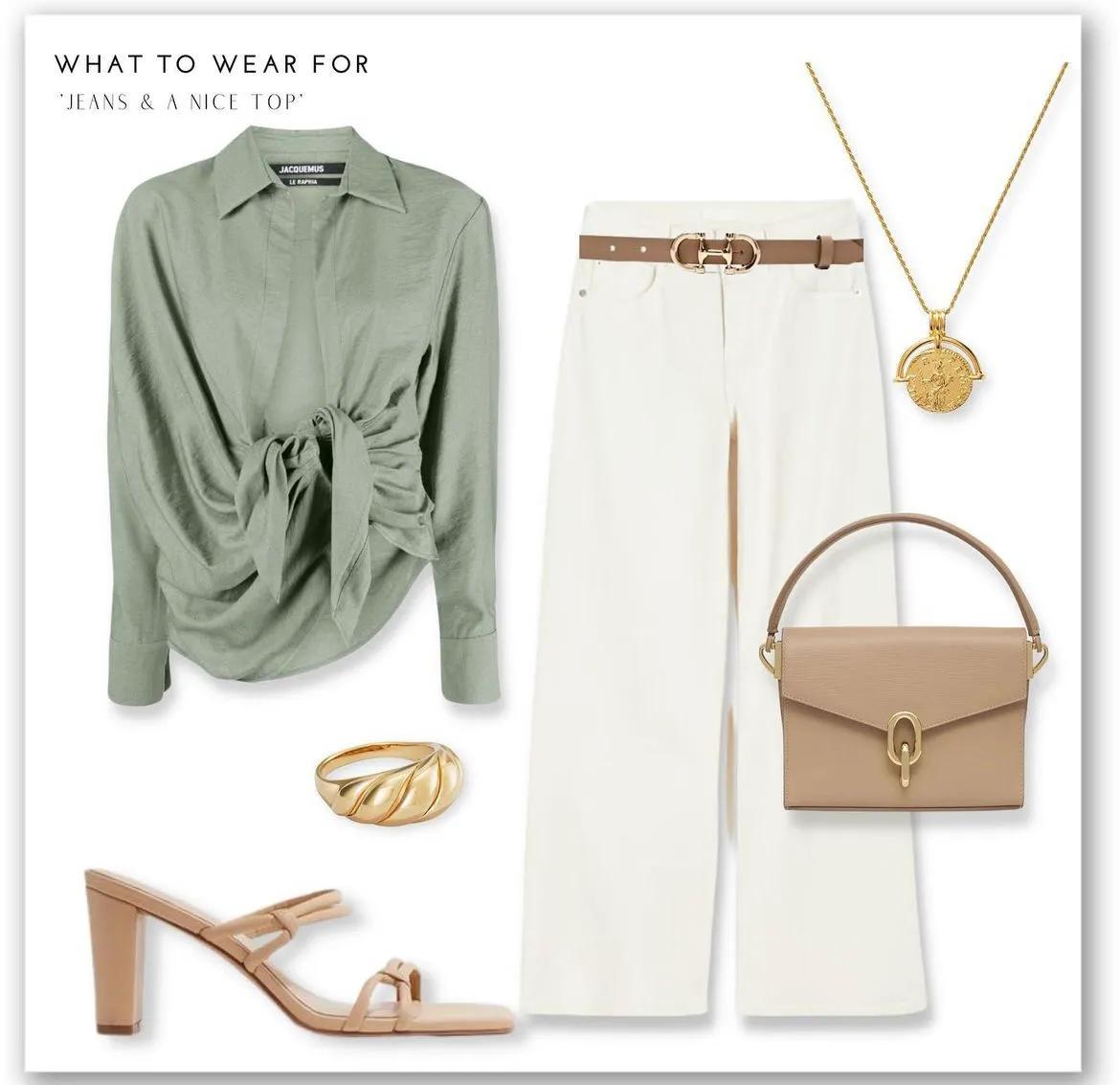 牛仔裤搭配这4件上衣时髦又高级,牛仔裤的最全搭配方法高级又时髦