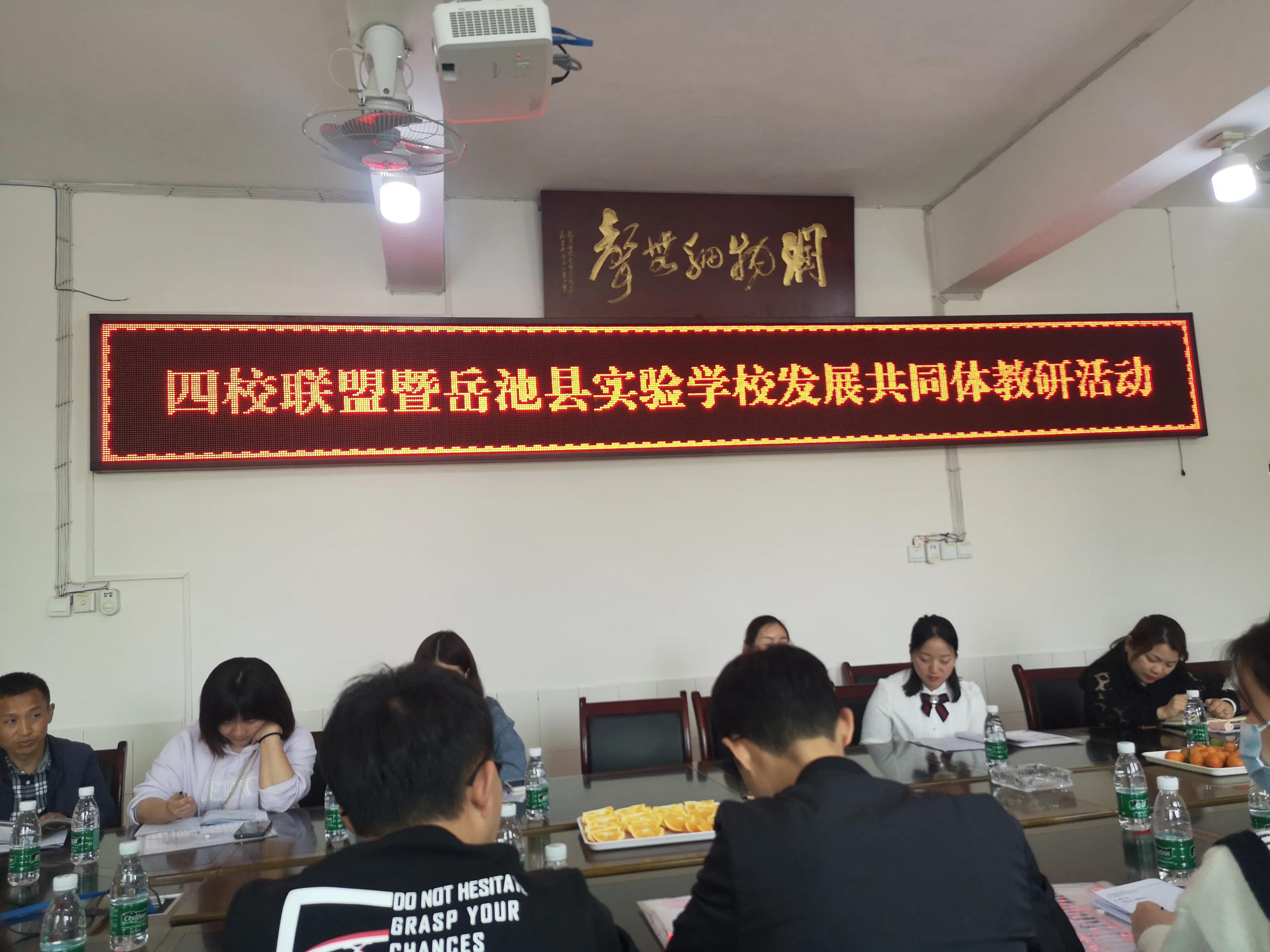 岳池实验学校发展共同体同课异构“画”交流，特色教育促“双减”