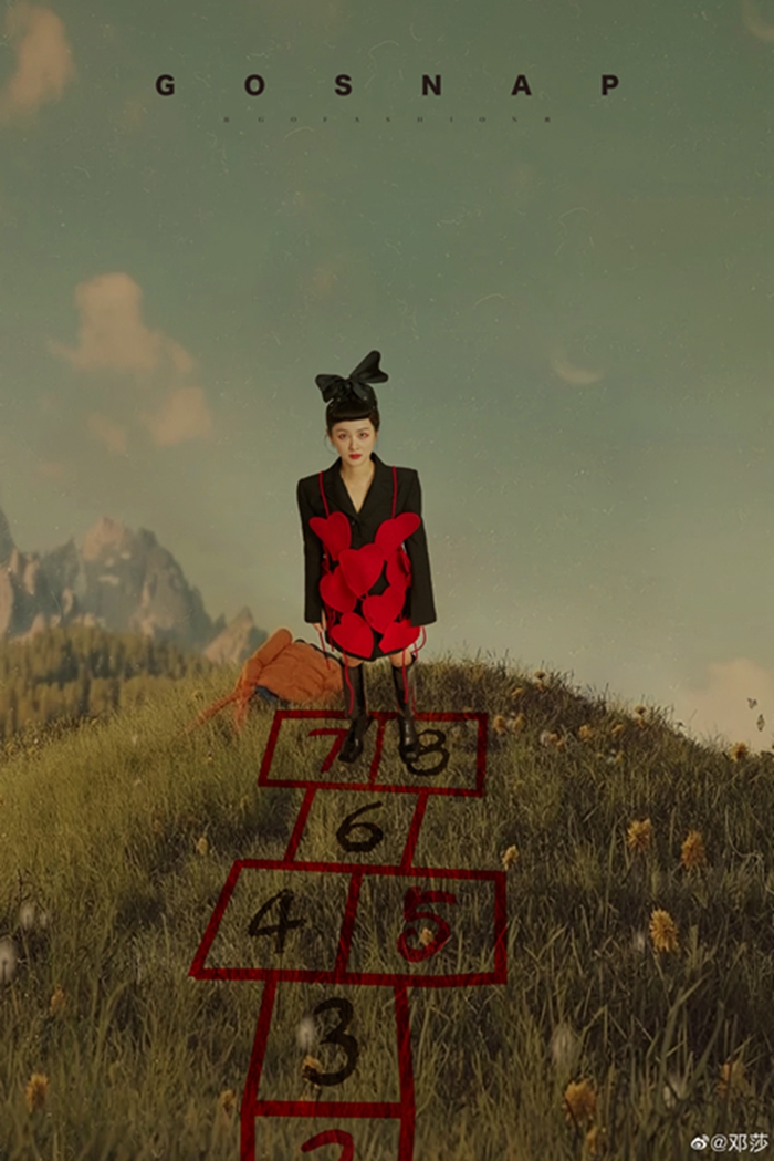 35岁邓莎晒美照,邓莎惊艳写真照片