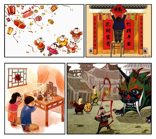 除夕传说故事,年和除夕的故事