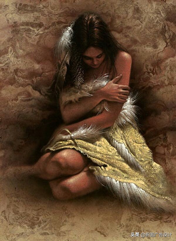 印第安人油画高清,印第安人油画艺术