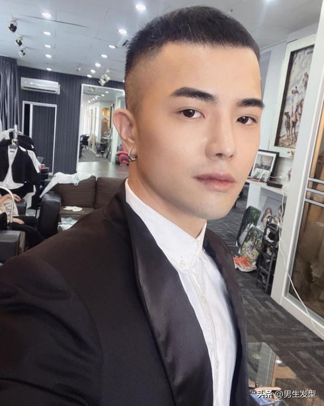 男学生短发夏季寸头,男士夏季短发寸头