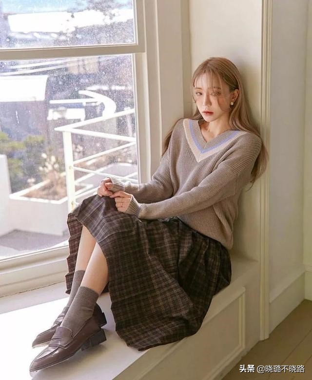 针织衫高腰显瘦开叉半身裙套装女,针织衫女裙微胖