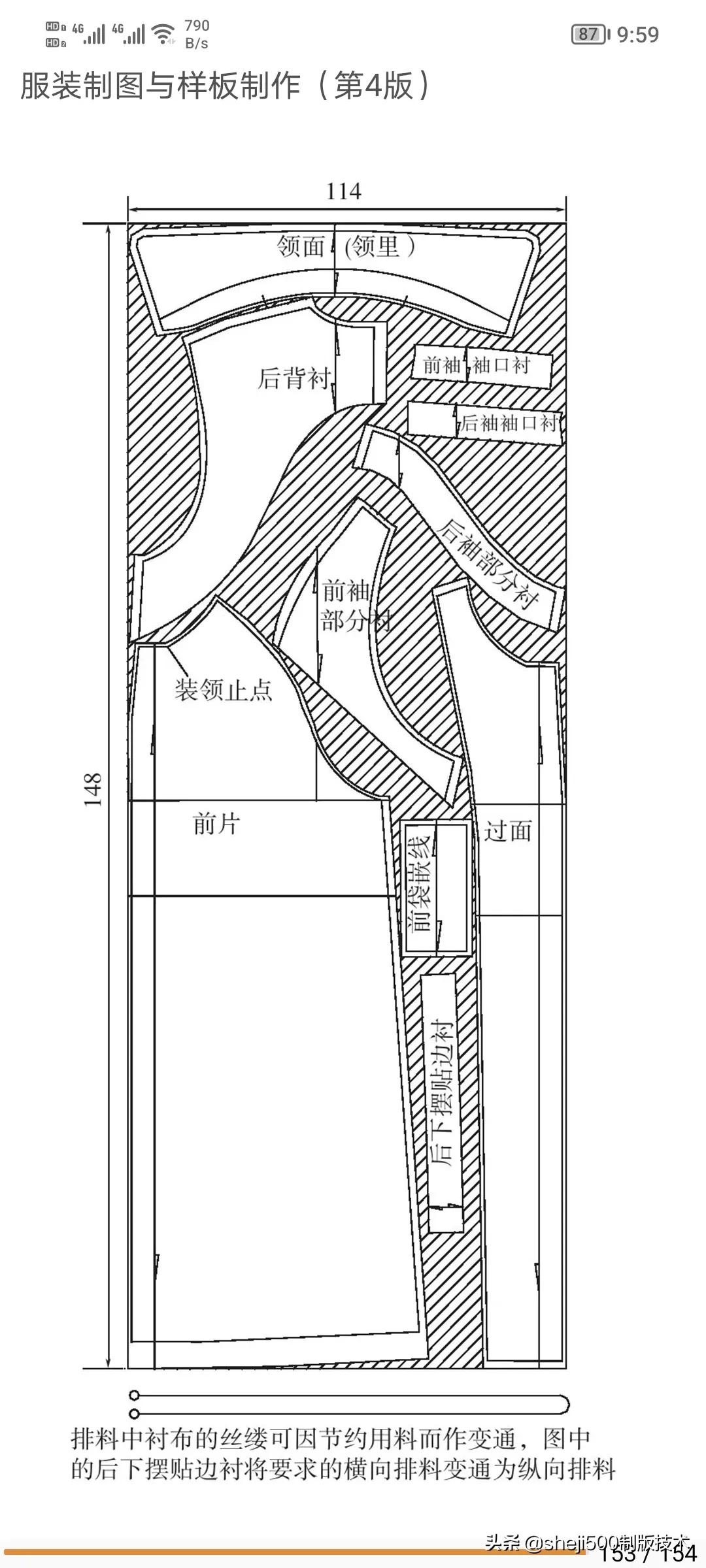 男装样板操作范例结构及放码详解