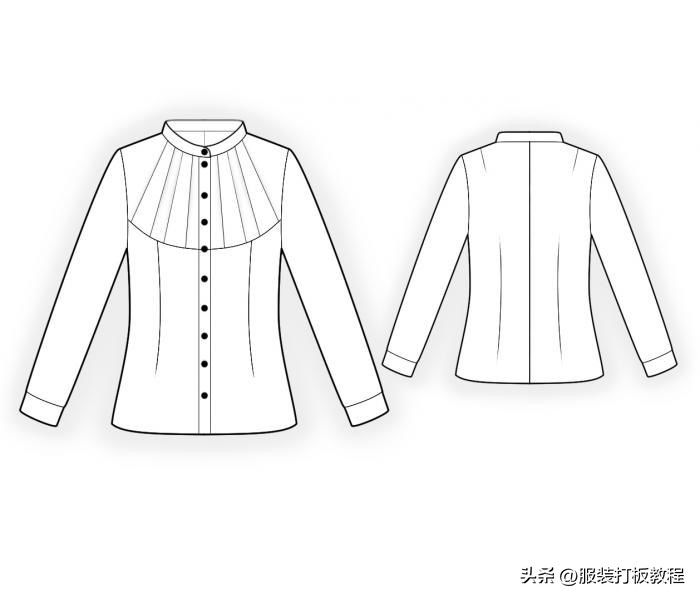 服装设计衬衫款式图,衬衫服装设计效果图