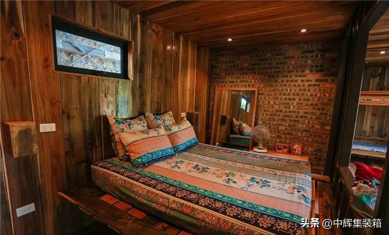 集装箱全景落地窗民宿,组合式集装箱民宿