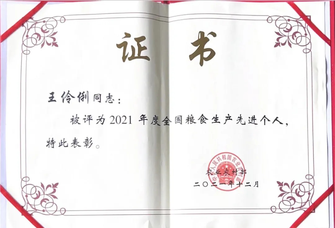 巾帼兴粮节粮——成都市优秀女种粮大户王伶俐