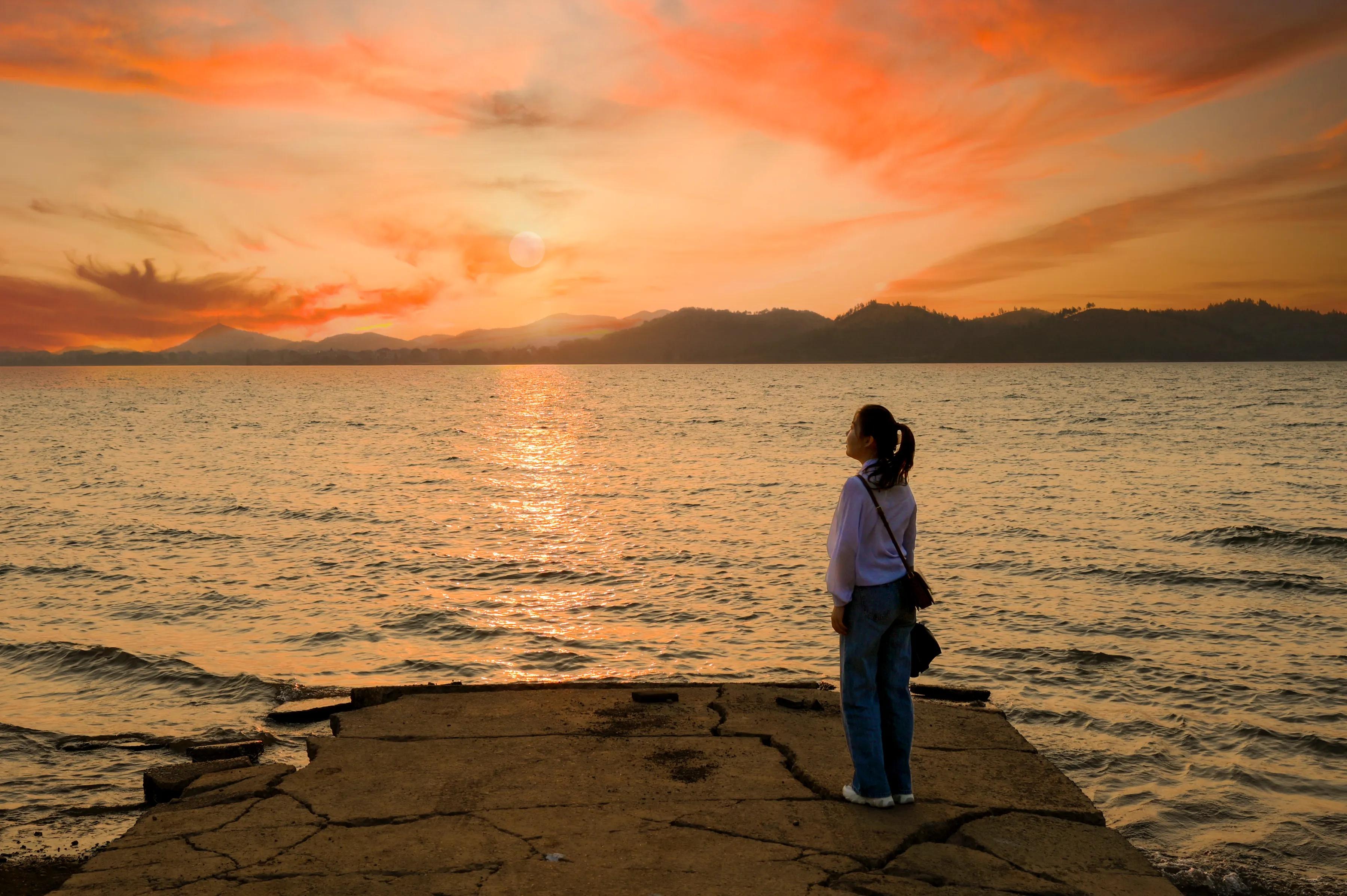 鄱阳湖边狮子山，风景如画，是个不错的休闲度假之地