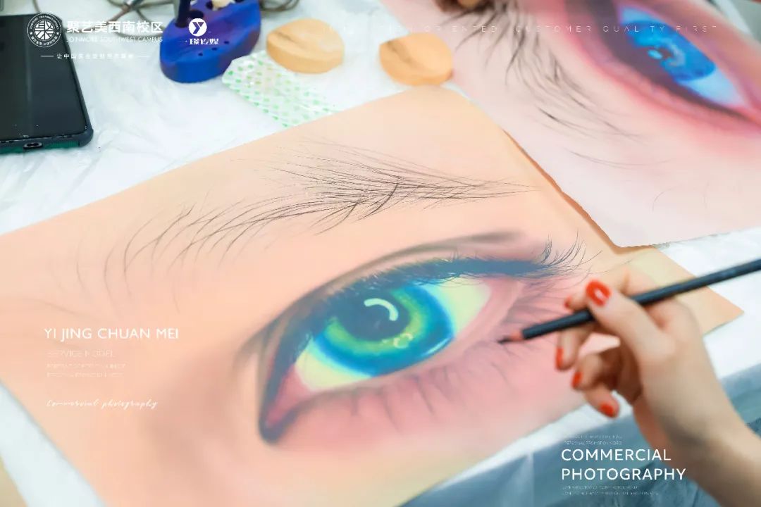 纹绣师第1次纹眉注意的事项,纹绣知识分享纹眉颜色过浓怎么办