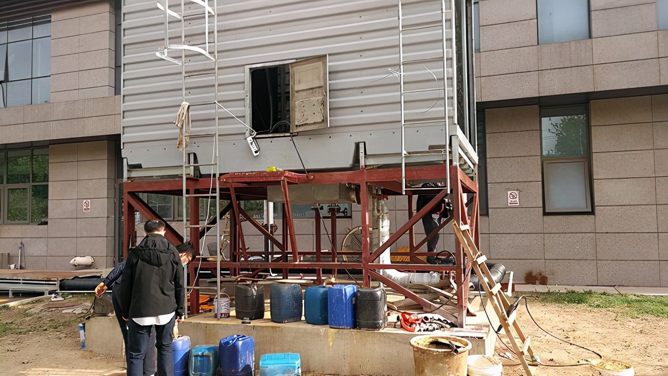 冷却塔清洗视频,冷却塔清洗流程视频