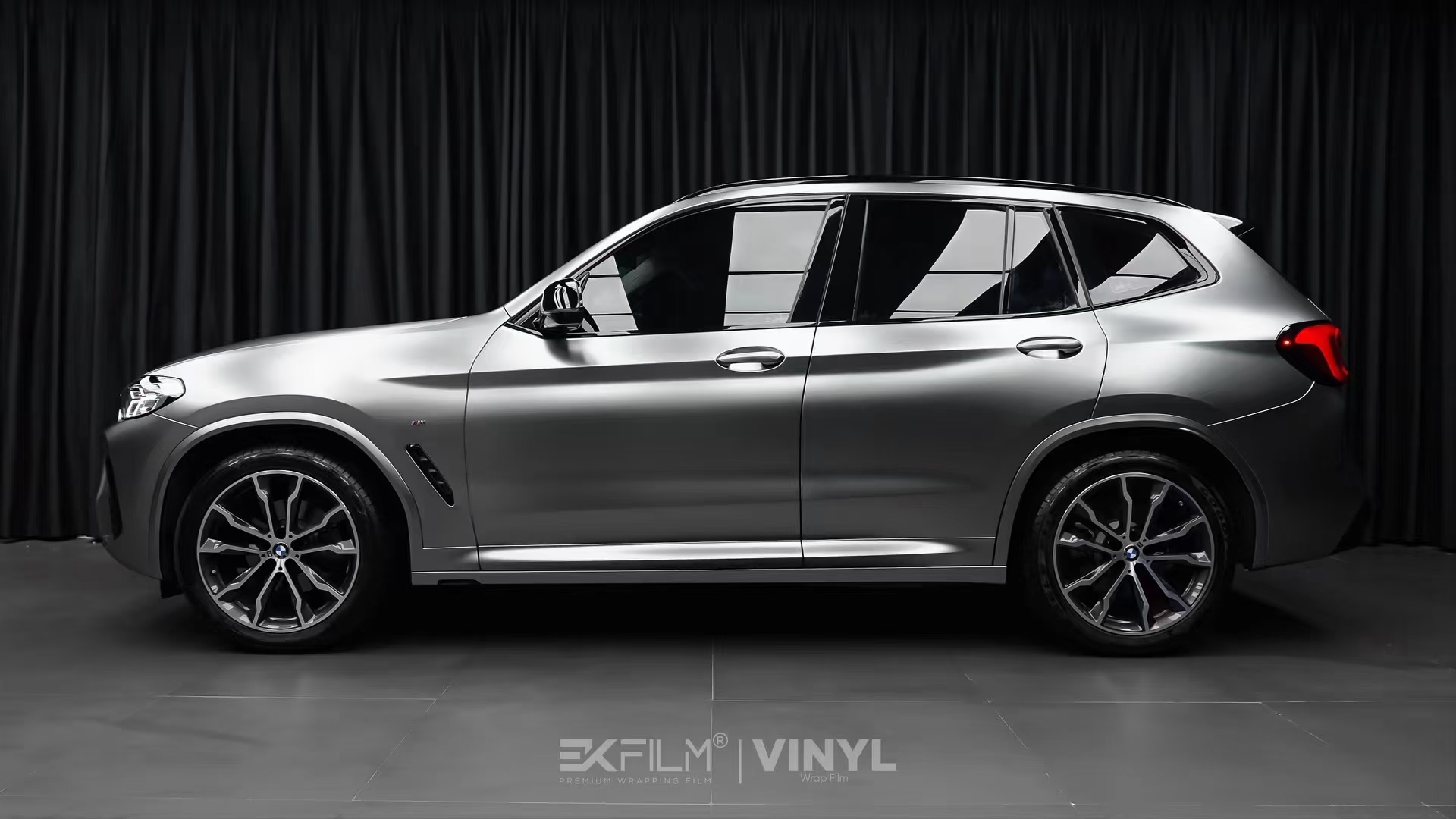 宝马x3棕色贴膜,宝马x3黑武士改色膜