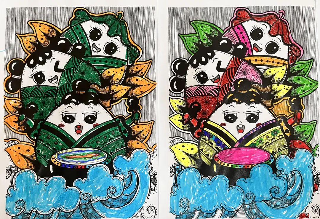 济南市美里湖中心幼儿园怎么样,幼儿园印象济南春天绘画