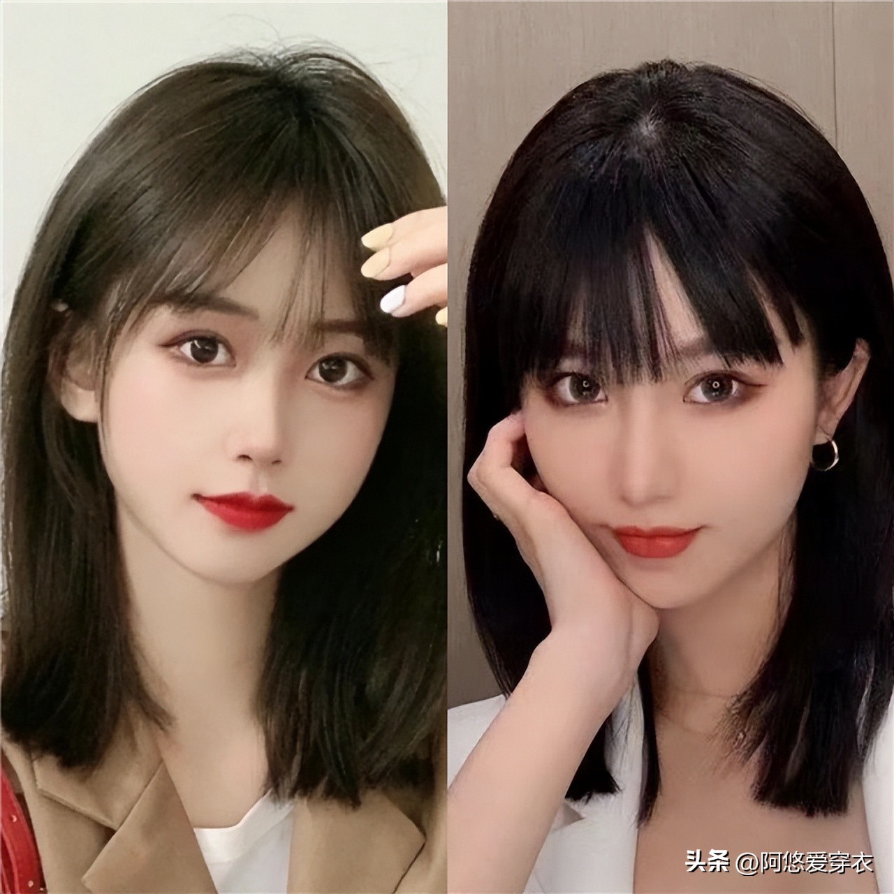 今年火了一款发型漫画锁骨发,2020年最流行的发型锁骨发圆脸