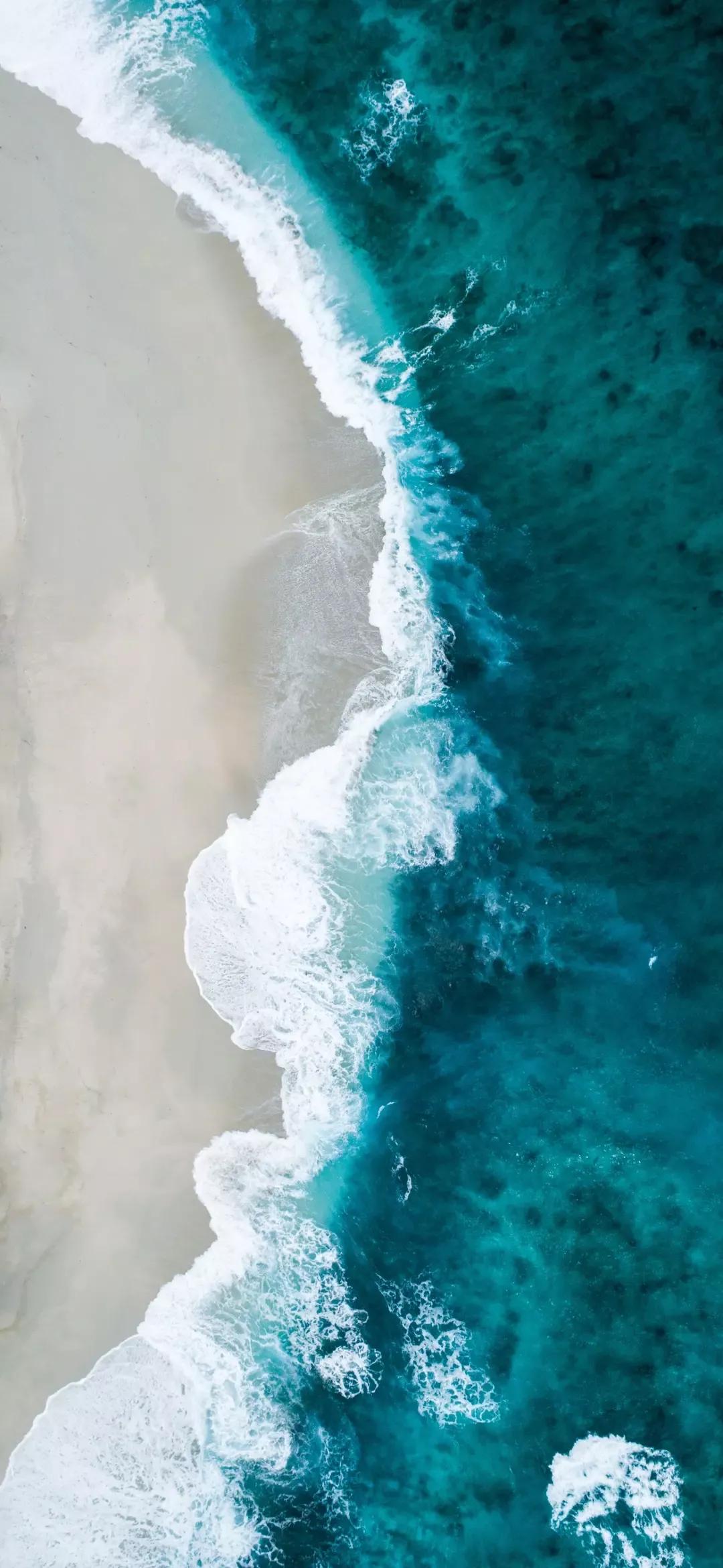 大海壁纸｜大海边，守候朝霞，聆听海浪的乐章