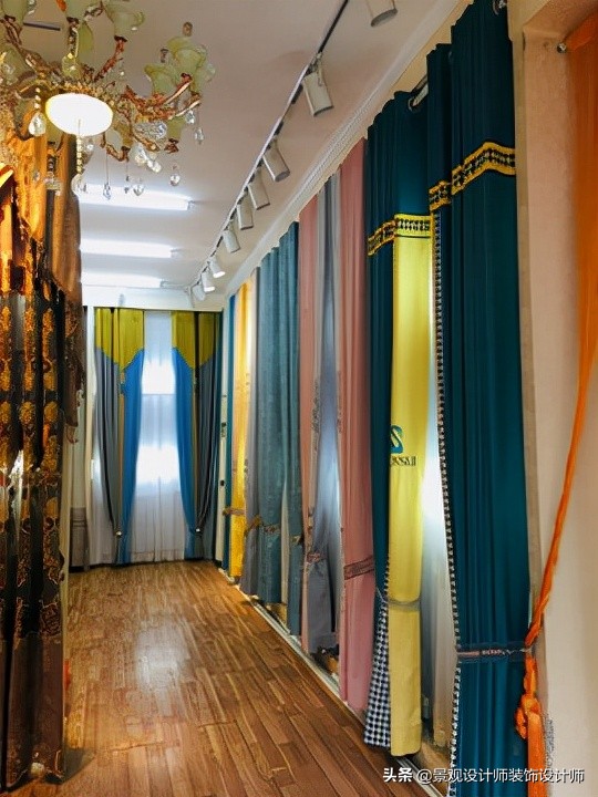 窗帘壁纸店装修,广州窗帘店设计案例图片