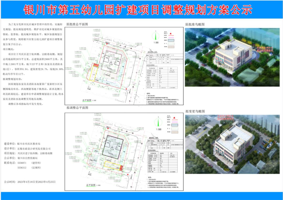 银川这所幼儿园拟扩建，项目规划有调整！