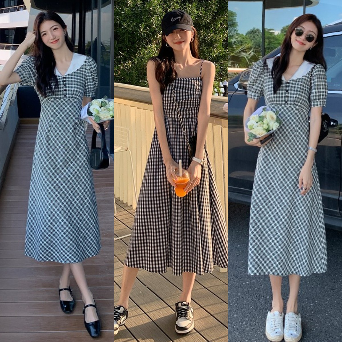 什么鞋子搭配连衣裙不累脚还好看,夏季藏蓝色连衣裙搭配什么鞋好看