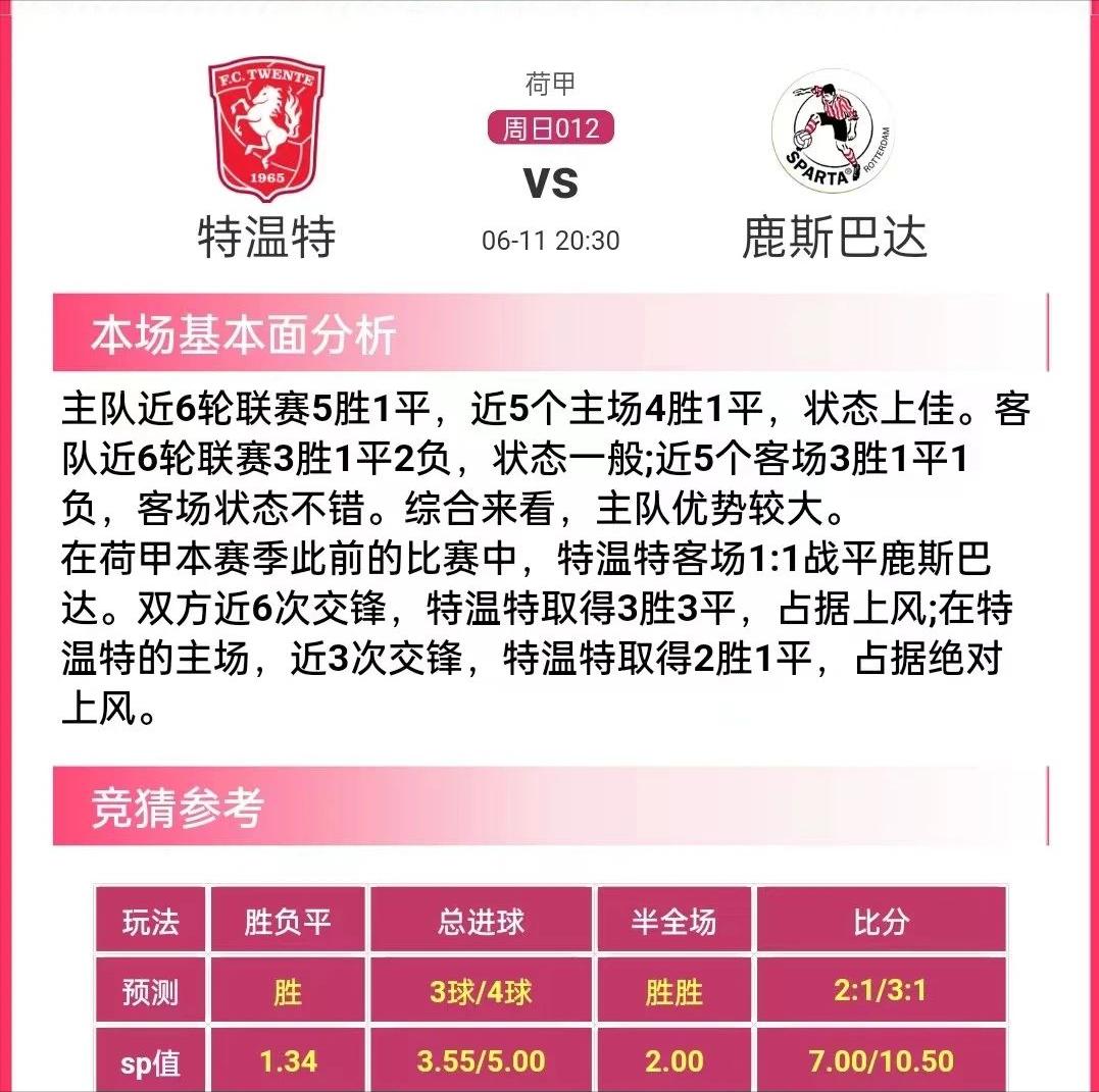 竞彩推荐11中6,每日竞彩足球胜平负预测推荐